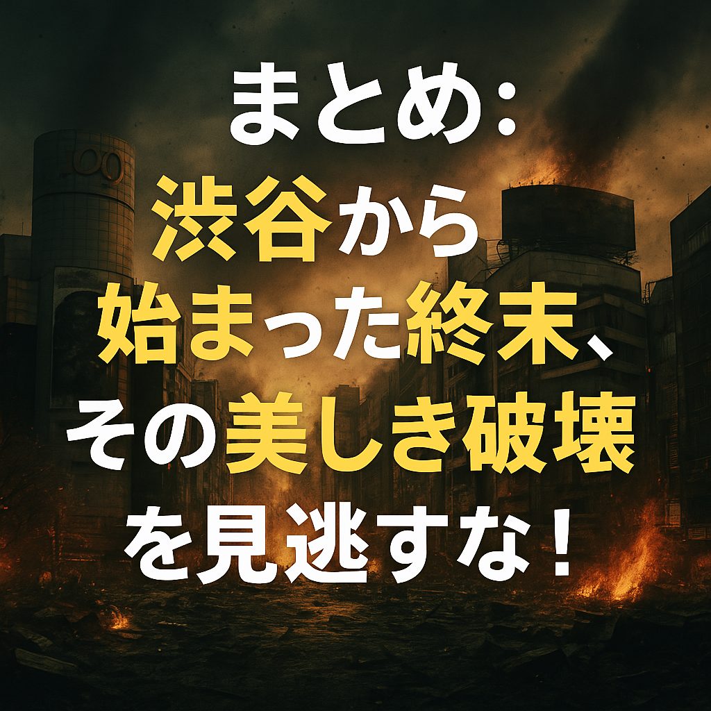 まとめ：渋谷から始まった終末、その美しき破壊を見逃すな！