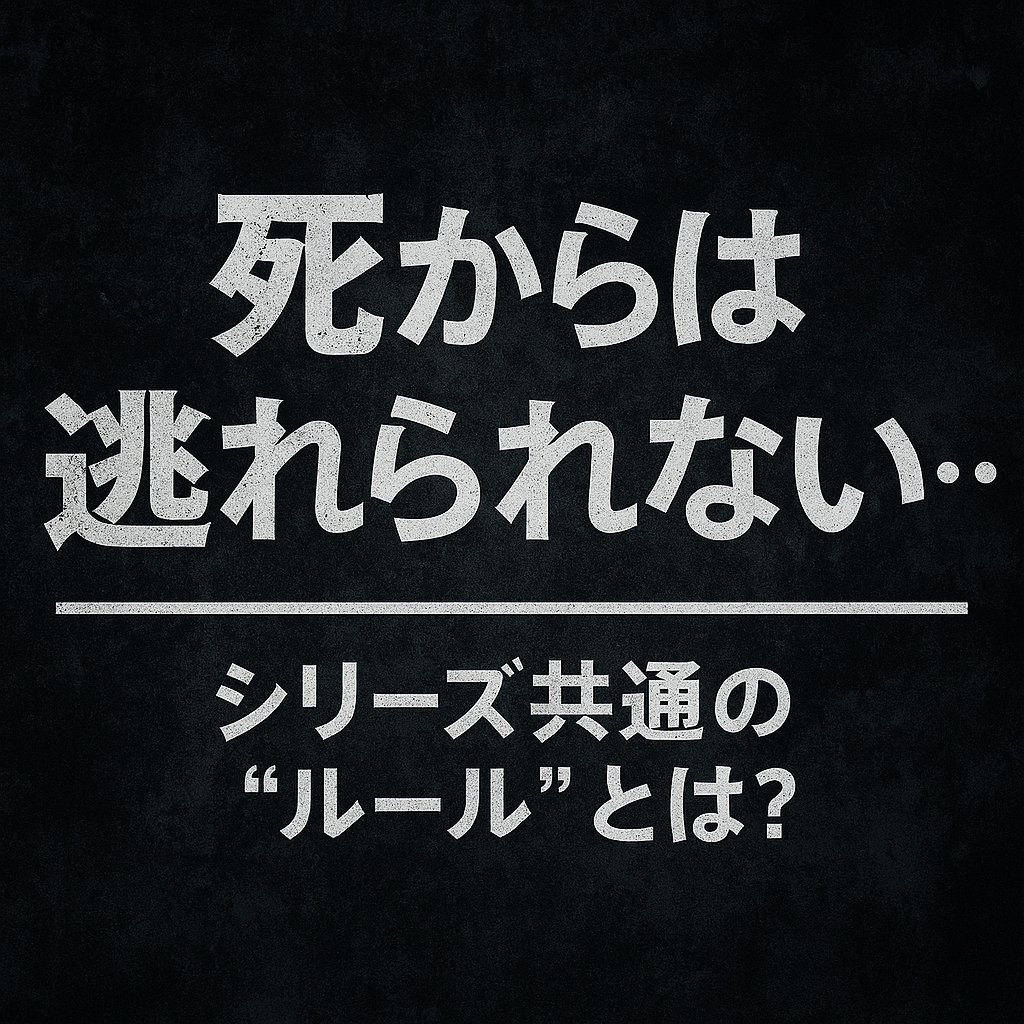 死からは逃れられない…シリーズ共通の“ルール”とは？
