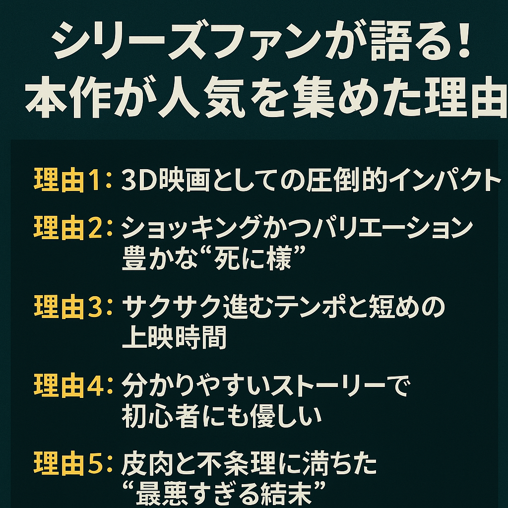 シリーズファンが語る！本作が人気を集めた理由