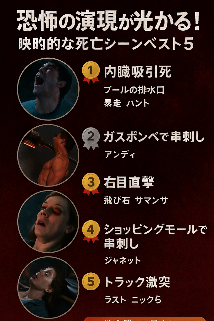 恐怖の演出が光る！印象的な死亡シーンベスト5