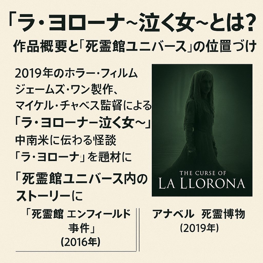 『ラ・ヨローナ〜泣く女〜』とは？｜作品概要と「死霊館ユニバース」の位置づけ