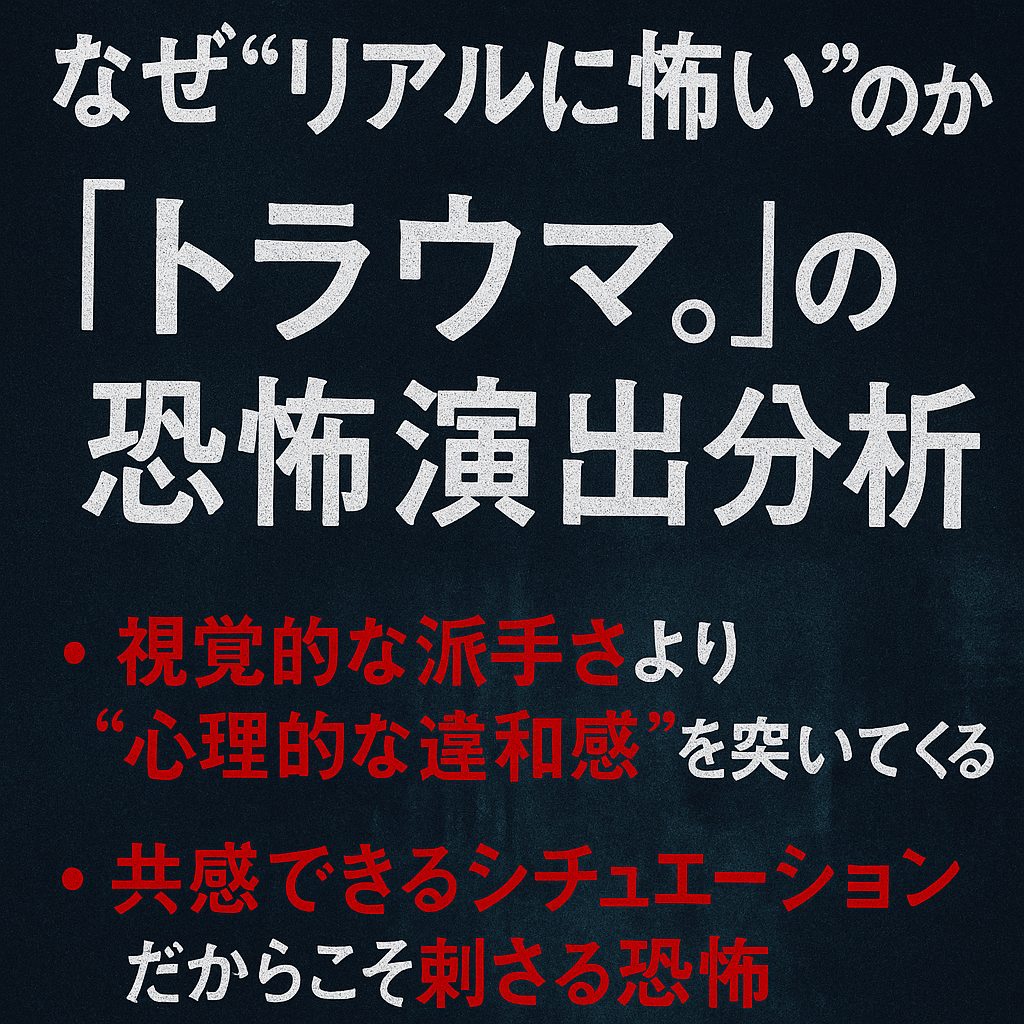 なぜ“リアルに怖い”のか？『トラウマ。』の恐怖演出分析