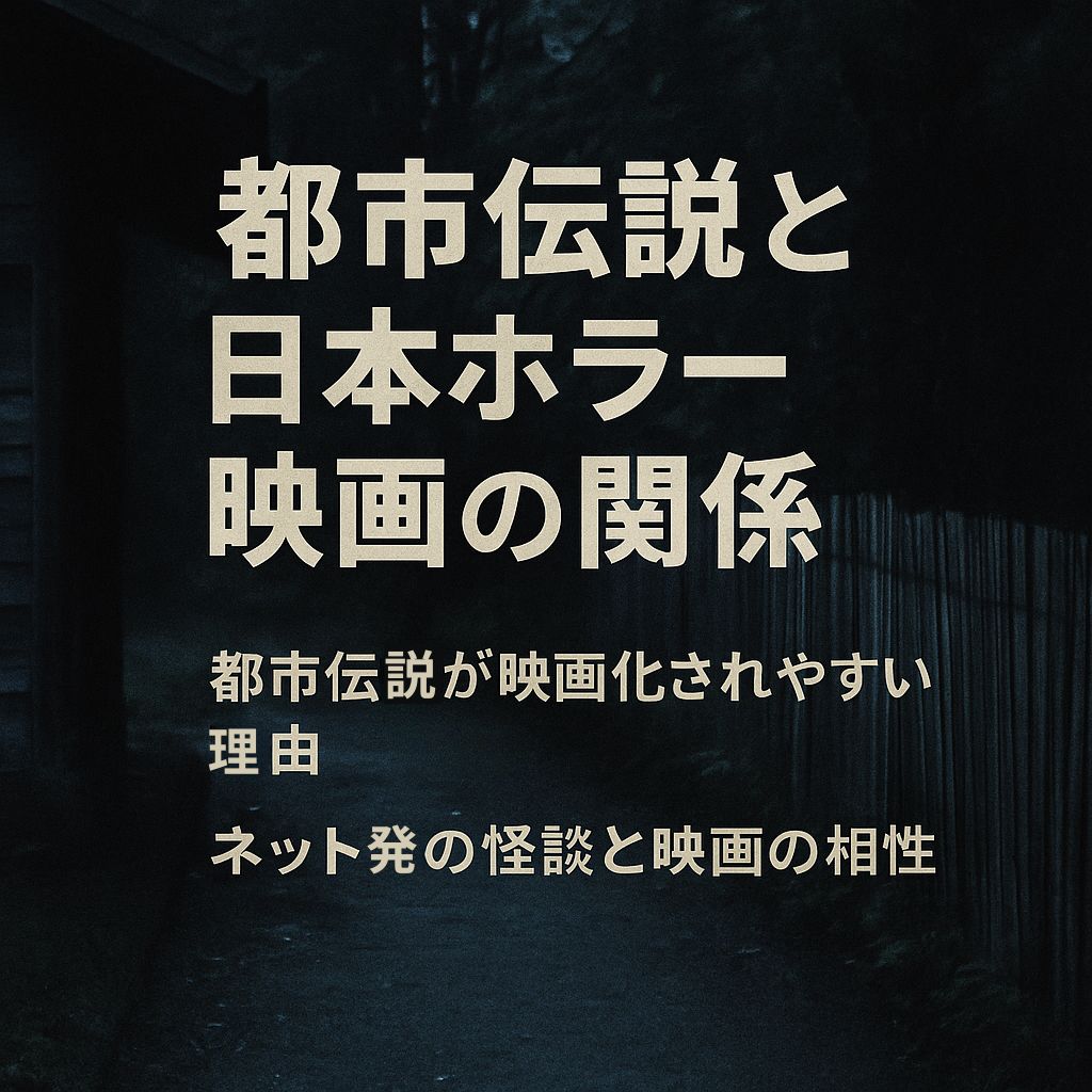 都市伝説と日本ホラー映画の関係