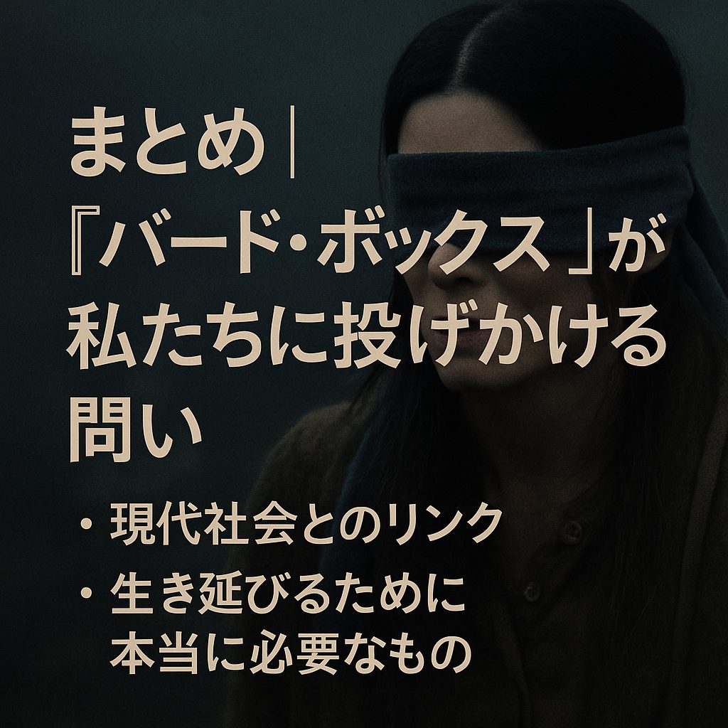 まとめ｜『バード・ボックス』が私たちに投げかける問い