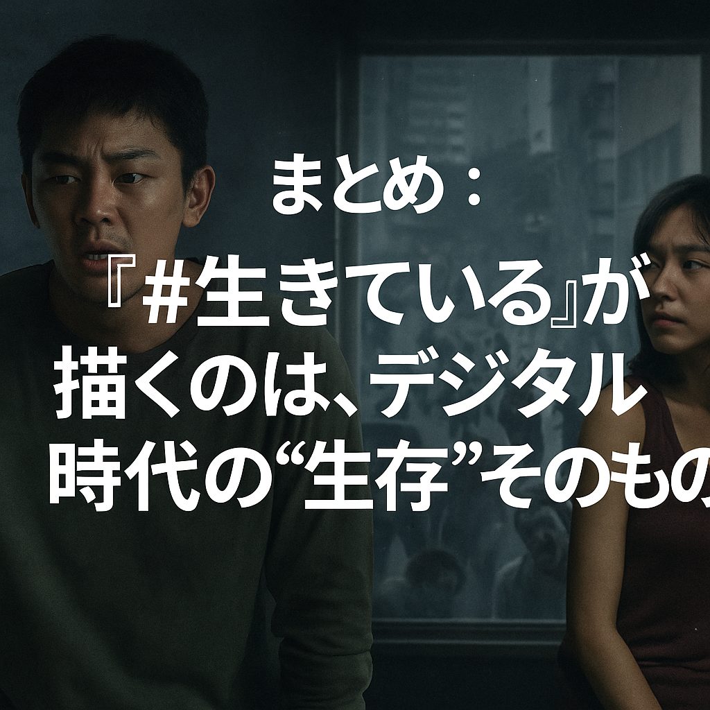まとめ：『#生きている』が描くのは、デジタル時代の“生存”そのもの