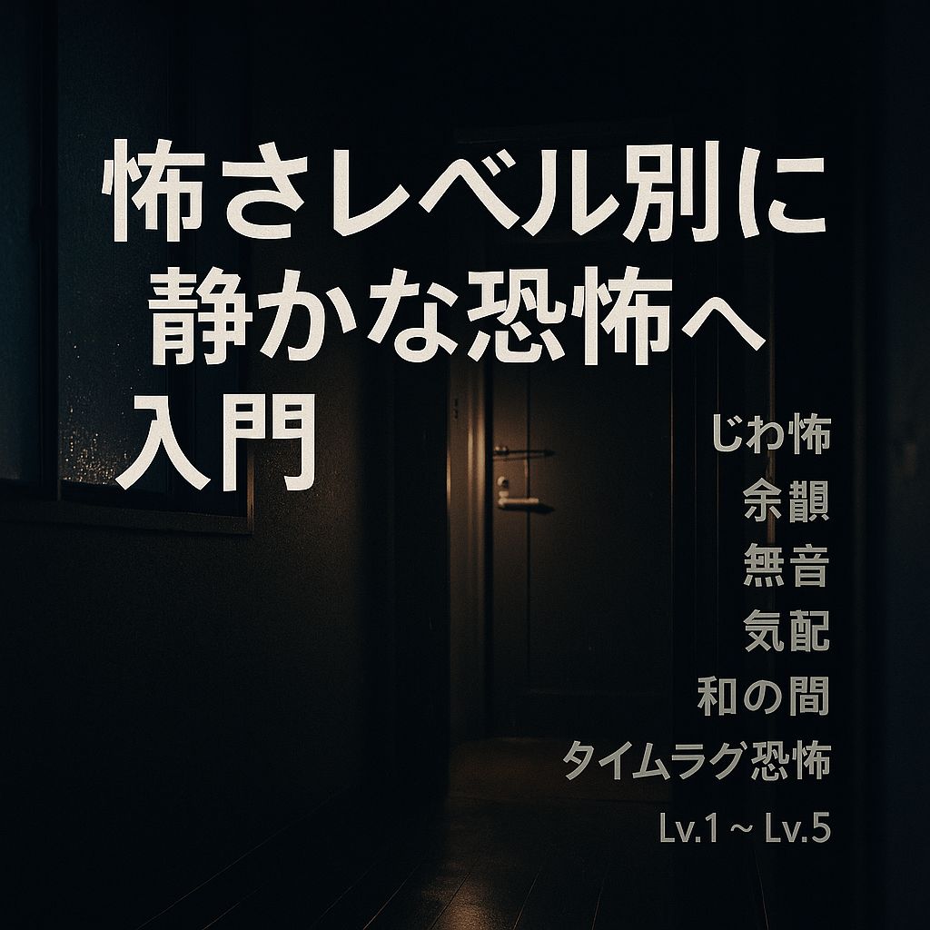 怖さレベル別に“静かな恐怖”へ入門
