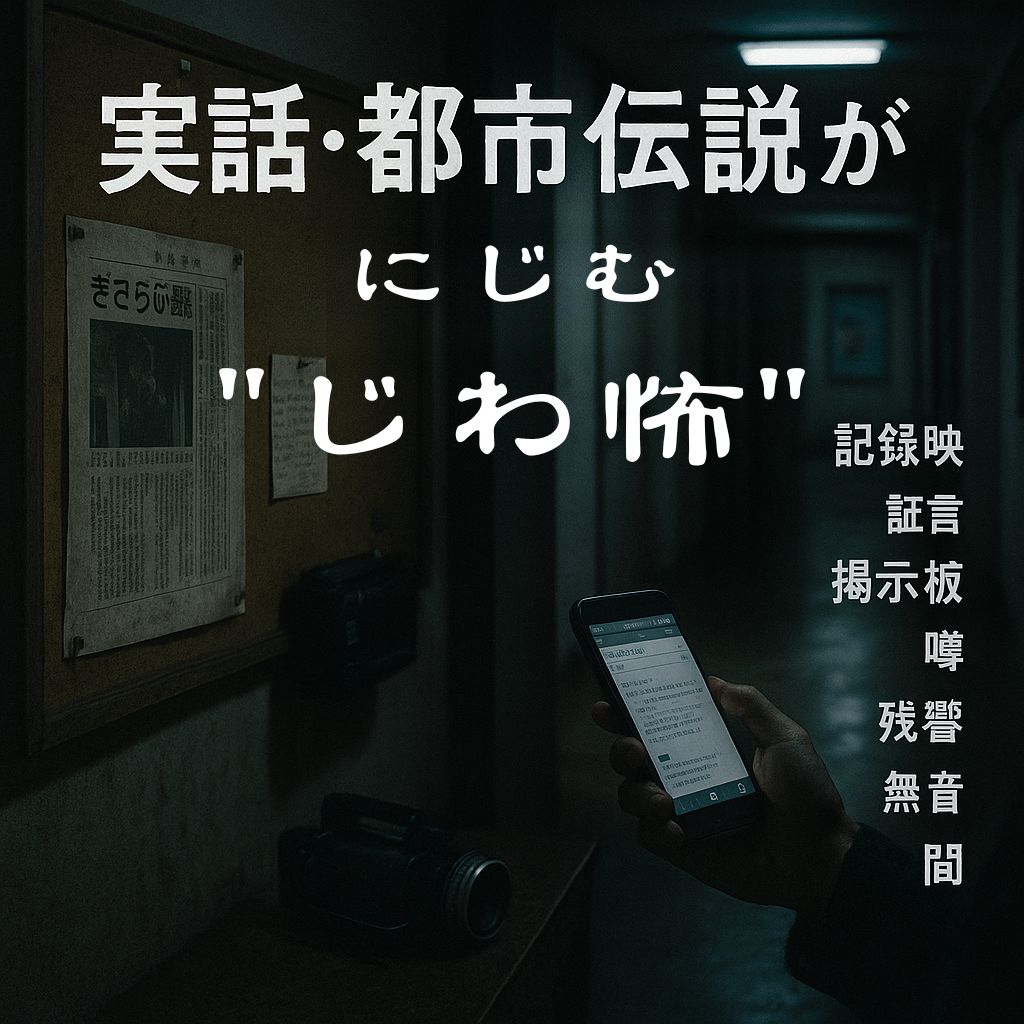 実話・都市伝説がにじむ“じわ怖”
