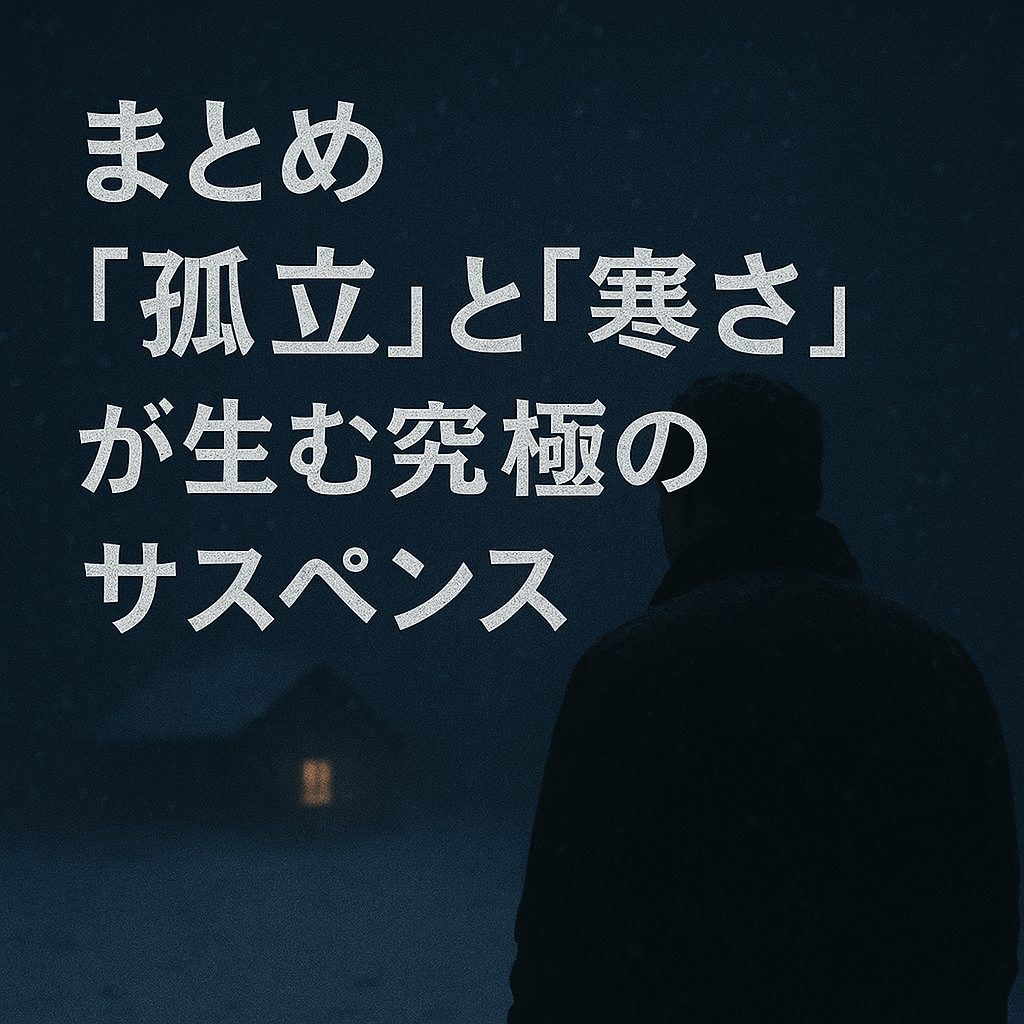 まとめ｜“孤立”と“寒さ”が生む究極のサスペンス